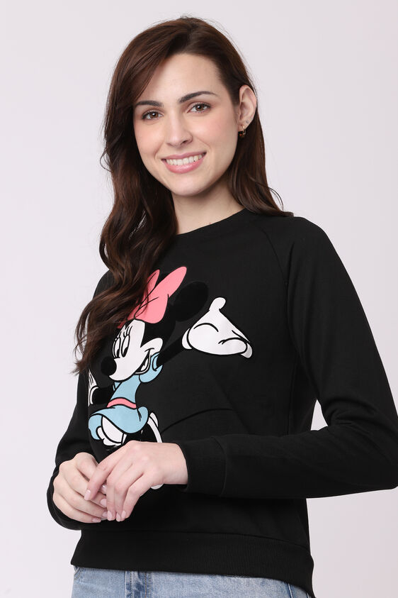 Black Graphic Straight Top, Black, image 4